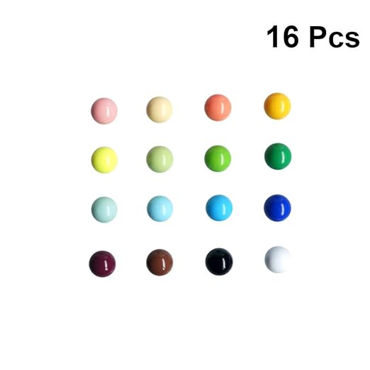 Garneck 16 Piezas Imanes de Nevera Esférica Muliticolor ...