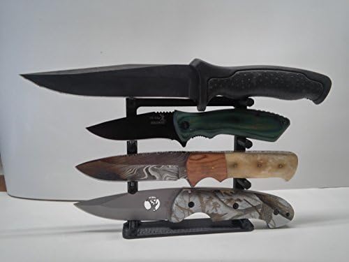 Plastic Knife Display Stand Knife Rack Made in the USA Fixed or Folding Blade