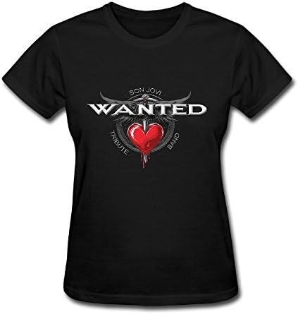 Best Pop Bon Jovi 2016 Tour Logo T Shirt For Women