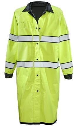 Gerber Outerwear Pro Dry Reversible Rain Coat - Ansi 107 Class III, Black - Lime, 70C3/L XXXLR