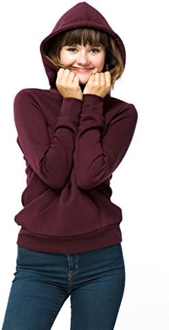 Califul Women's Lightweight Comfortable Casual Hoodies (Large, HD05 Burgundy)