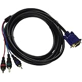 Monoprice 102173 12-Feet VGA to 3 RCA Component Video Cable (HD15-3-RCA)