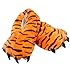 Soft Coral Fleece Animal Dinosaur Claw Slippers Tiger Slippers (man (6-11))