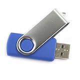 Leegoal 1GB USB2.0 Flash Memory Drive Thumb Stick Swivel Design Blue (1pack)