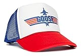 Top Gun Goose Unisex-Adult Trucker Cap Hat -One-Size Multi (Royal/White/Red)