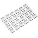 Outus Plastic Empty Watercolor Paint Pans, 24 Pieces Half Pans