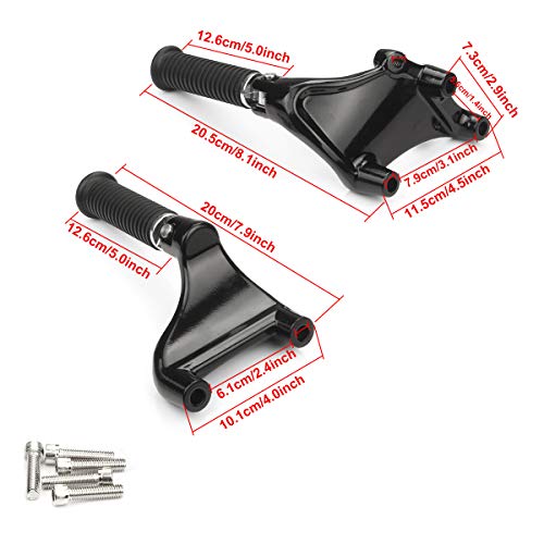 Motorcycle Rear Passenger Foot Pegs Foot Rests Footpegs Pedal Mount For Harley Sportster 1200 Iron XL 883 48 72 2014-2019 - Thumbnail 5