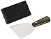 LITTLE GRIDDLE GK540 Heavy Duty Professional Grade Stainless Steel Blade Scraper and Restaurant Grade Scrubber for Cleaning Outdoor Gas or Charcoal Grill Griddles