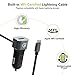 iPhone Car Charger, 3ft [MFI Certified] Lighting Car Charger with Extra QC 3.0 USB Port Compatible with iPhone 12/12 Pro/11/X/XR/XS/8/8 Plus/7/7 Plus/6/6S/6S Plus/SE/5S/iPad Pro/Air 2/Mini 4