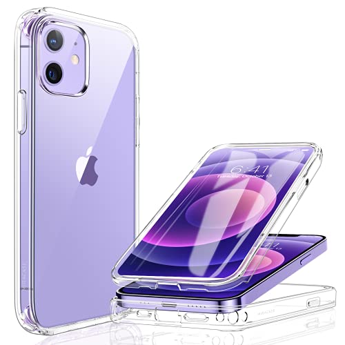 Miracase Glass+ Clear Protective Case Compatible with iPhone 12