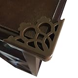 Decorative Plastic Corner Protector for Keeping Babies Toddlers and Children Safe From Sharp Corners, INCLUDES 3M ADHESIVE TAPE, 8 pack