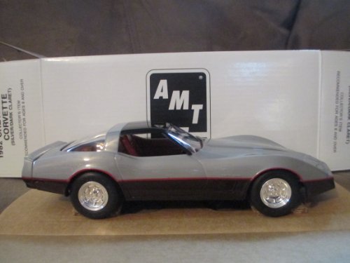 #6996EO Ertl/AMT 1982 Chevrolet,Silver/Dark Claret 1/25 Plastic Promo,Fully Assembled
