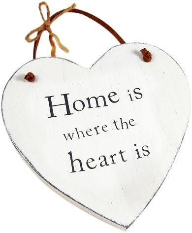 Heartwarmers Wooden Heart Keepsake Gift Sign Plaque Home Is Where The Heart Is Amazon Co Uk Kitchen Home