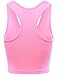 FPT Womens Basic Sleeveless Racerback Crop Tank Top NEONPINK L