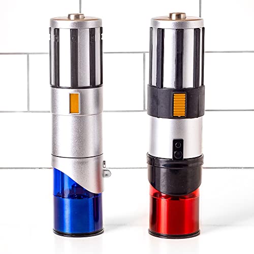 Star Wars Lightsaber Electric Salt and Pepper Mill Grinder (Pack of 2