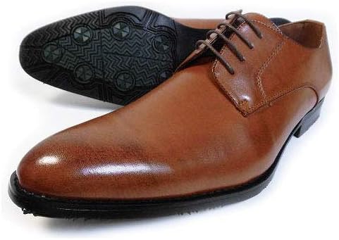 Amazon エスメイク S Make プレーントゥ ビジネスシューズ 防滑ソール 茶色 ワイズ 足幅 3e Eee 27 5cm 28cm 28 0cm 29cm 29 0cm 30cm 30 0cm 大きいサイズ ビッグサイズ 紳士靴 ビジネスシューズ