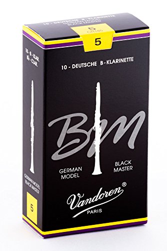 Vandoren Blackmaster Bb Clarinet Reeds Strength 5