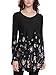 BAISHENGGT Women's Flared Comfy Loose Fit Tunic Top X-Large T06 Black #2