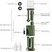 SurviMate Portable 0.01micron Water Filter Pump with 3 Filter Stages,2 Replaceable Pre-Filter, Water Purifier Pump with activated carbon filter for Hiking Camping Traveling and Emergency use (Green)