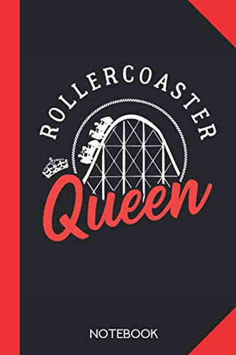 Rollercoaster Queen: Rollercoaster Notebook Journal - 120 lined pages - 6x9 inch format - without margins
