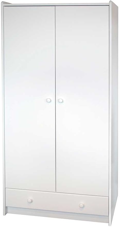 Pharao24 Kleiderschrank in Weiß 180 cm hoch: Amazon.de ...