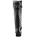 Women's DailyShoes Quilted Round toe Combat Rider Knee High with Side Pocket