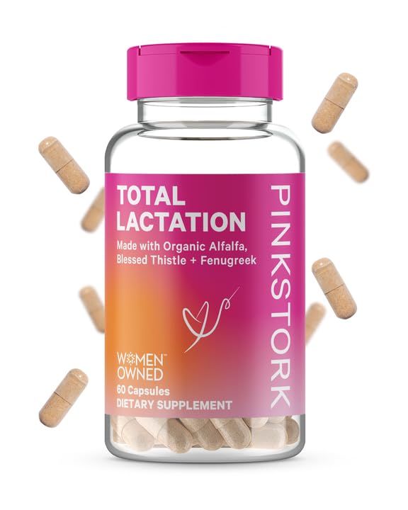 Pink Stork Total Lactation Support Supplement with Organic Fenugreek