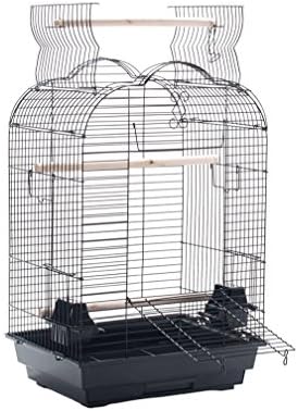 Parakeet Cockatiel Playtop Metal Wire Single Bird Cage, 18 by 14 by 28h inch H