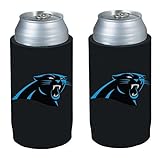 NFL 2013 Football Ultra Slim Beer Can Holder Koozie 2-Pack - Pick your team (Carolina Panthers)