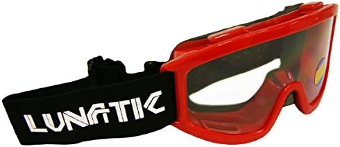 Lunatic, L100YR, YOUTH Goggles - Red - Dirtbike ATV MX - Single Lens - Adjustable Strap