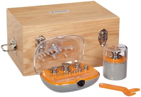 Ohaus Stainless Steel 25 Piece OIML Class E2 NVLAP Certified Calibration Weight Set, 1mg to 1kg