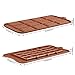 4 Pack Silicone Chocolate Molds, SENHAI 2 Types of Break Apart Non-Stick Candy Protein and Energy Bar Mold Baking Tray