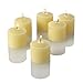 Set of 72 Richland Votive Candles Ivory Unscented and 72 Clear Glass Eastland Votive Holders