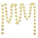 Koker Sparkling Star Garland, Paper Hanging String Banner Decoration for Wedding, Birthday Party Baby Shower Backdrop, Glitter Gold, 11.5 Feet/3.5 m