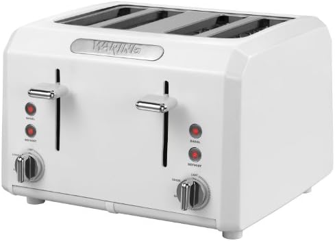 Waring CTT400W Professional Cool Touch 4-Slice Toaster, White