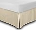Utopia Bedding Cotton Sateen Bed-Skirt (King, Beige) - 100% Finest Quality Long Staple Fiber - Durable, Comfortable and Abrasion Resistant, Quadruple Pleated, Cotton Blended Platform