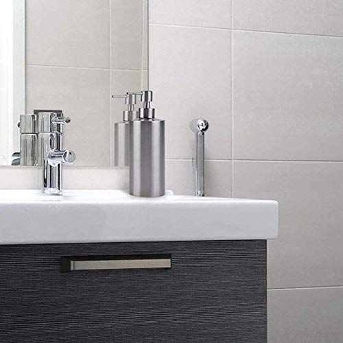 BTMB 304 Stainless Steel Liquid Soap & Lotion Dispenser Pump Bottle for Kitchen and Bathroom (350ml/11.9 Oz) - Thumbnail 5