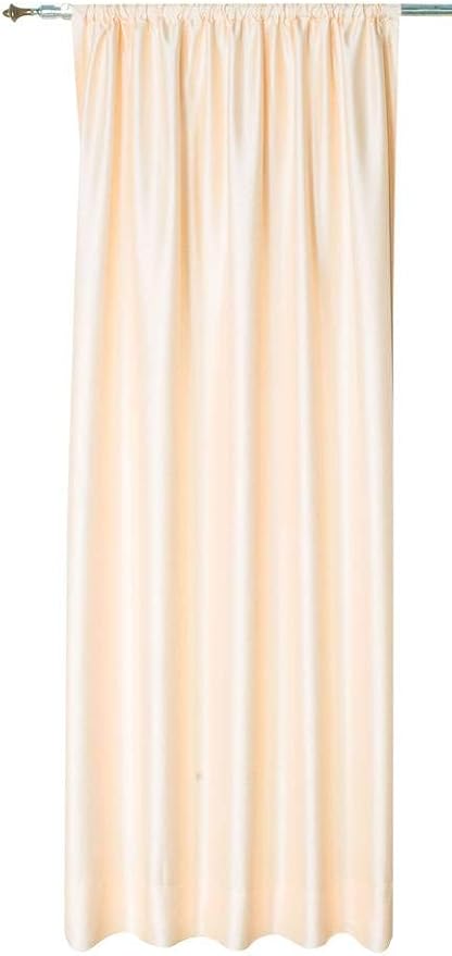 Amazon Com Peach Faux Silk Satin Dupioni Curtains Each 51 130