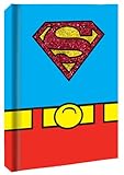 Silver Buffalo SP0150 DC Comics Superman Uniform Hard Cover Journal with Ribbon Book Mark, 160-Pages, 6 in. x 8 in