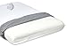 TruContour Firm Thin Memory Foam Pillow - Perfect for Stomach and Back Sleeping, Only 3 in Thick, Slim, Flat, Low Profile