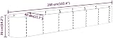 vidaXL Garden Raised Bed Flower Stand Pot Plant Tray 260x40x36 cm Brown view 3