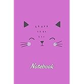 Cat Notebook Journal 100 ruled pages on white paper 6x9 inches: notepad for writing in lined paper with a colorful cover.