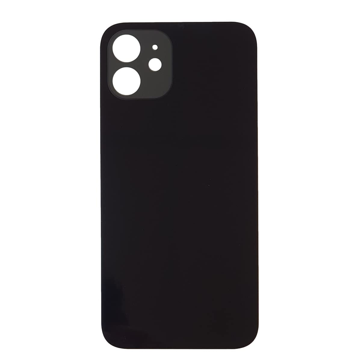 Smartex® Back Cover Glass Rear Housing Replacement compatibile with iPhone 12| NO LOGO (Black) — image 1