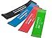 DYNAPRO Resistance Bands- Mini Precision Loop Exercise Bands with E-Quickstart Workout Guide (Black-Green-Red-Blue)