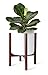 Mkono Plant Stand Mid Century Wood Flower Pot Holder Indoor Potted Rack Modern Home Decor, Up to 10 Inch Planter (Plant and Pot NOT Included), Dark Brownthumb 1