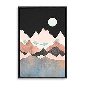 Framed Home Artwork Natural Landscape Golden Mo for...