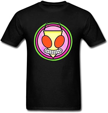 XingL Men's Invader Zim Symbol Design T Shirt
