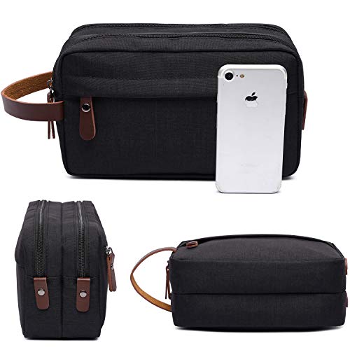 Men's Toiletry Bag Travel Dopp Kit Bathroom Shaving Organizer for Toiletries (Blue) - Thumbnail 5