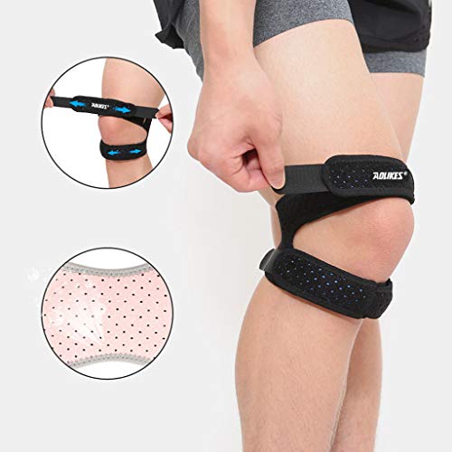 Transser Knee Brace Support Patella Stabilizing Knee Brace for Men, Women, Relieves ACL, LCL, MCL, Meniscus Tear, Arthritis, Tendonitis Pain Dual Stabilizers Non Slip Comfort