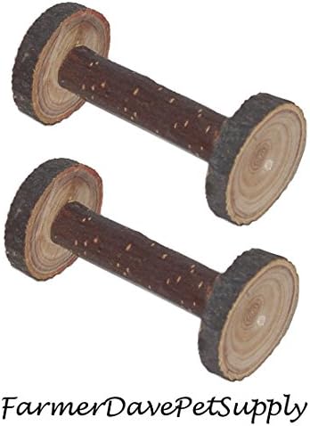 Two Wheeler Apple Chew Toy for Small Animals - Dual Pack